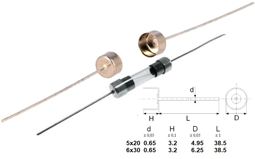 Capuchon porta fuse 5x20 y 6x30